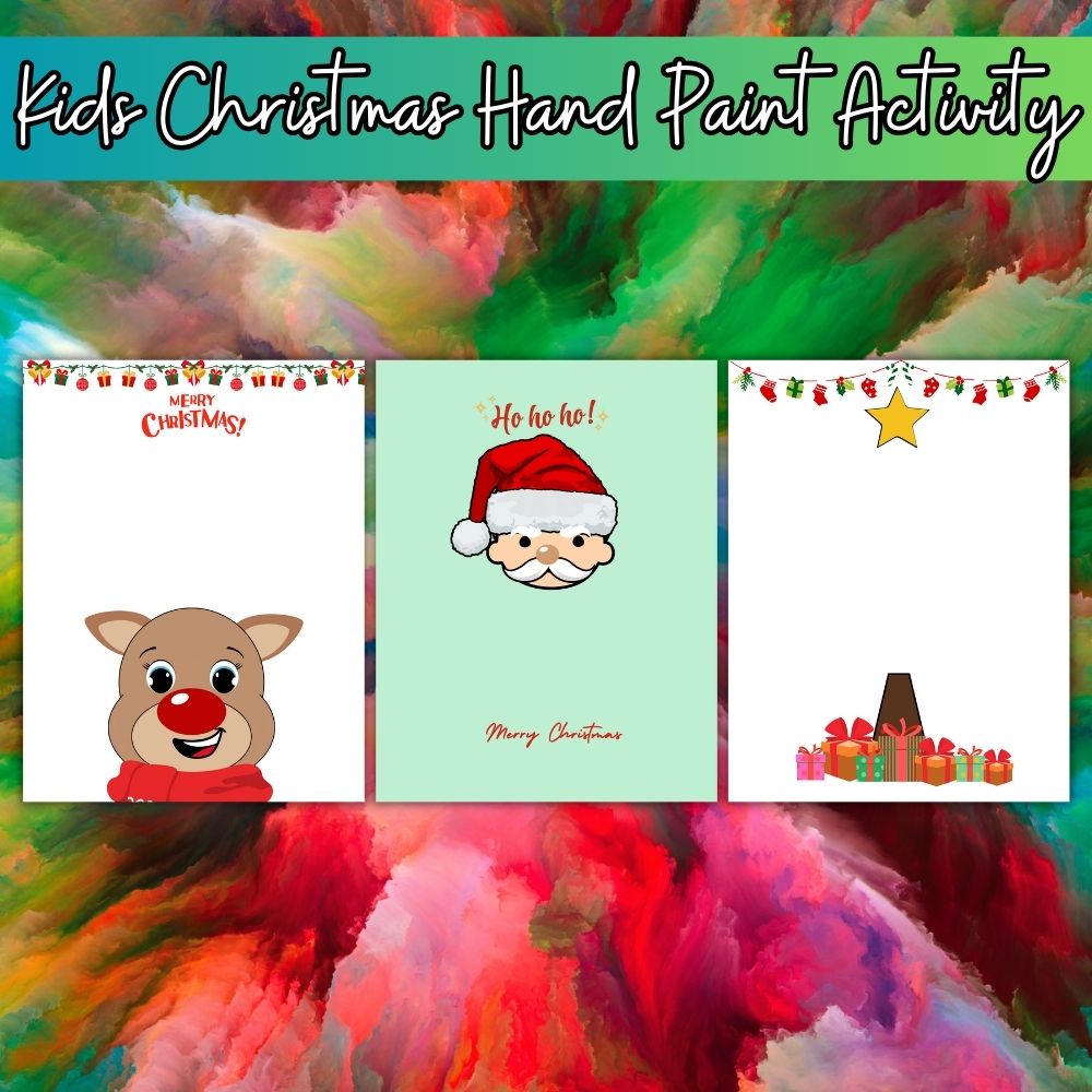 Kids Christmas Handprint Activity