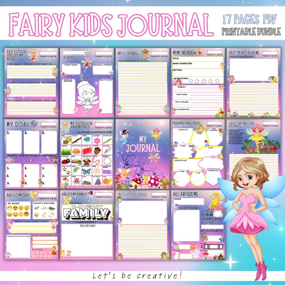 PLR Kids Fairy Journal | Journals for kids | My Store