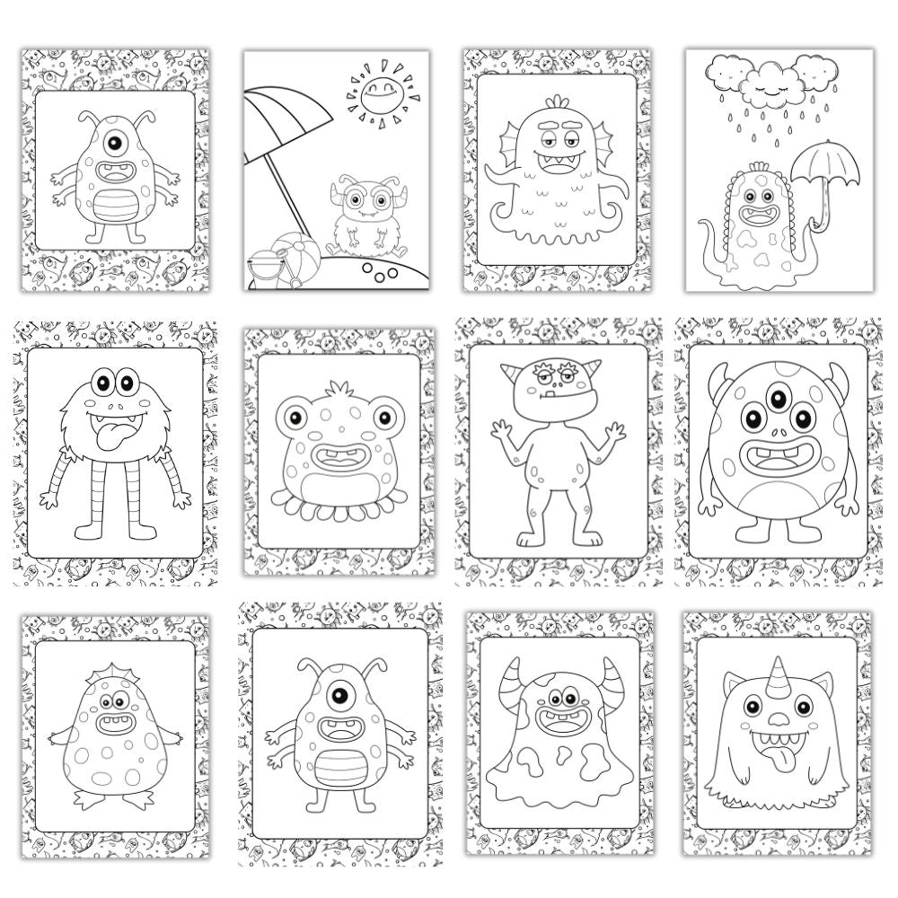 Kids Monster Coloring Pages – 25 Fun Printables