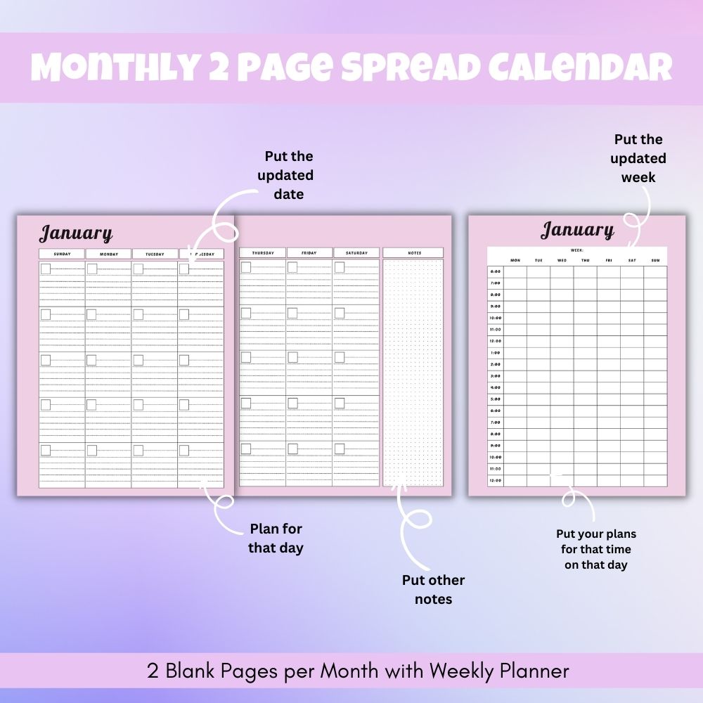 Multicolor Student Planner