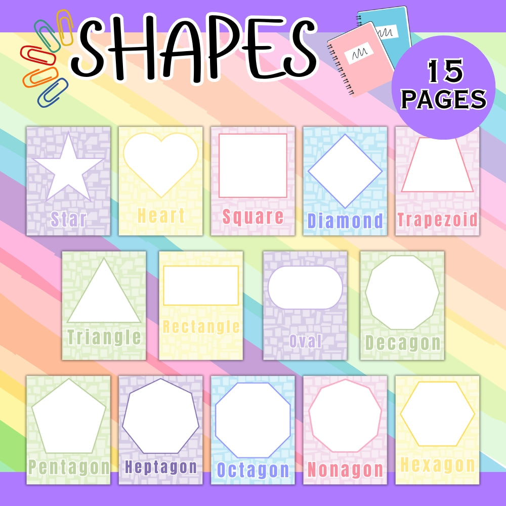 Pastel Classroom Decor Bundle – 215 Printable Pages