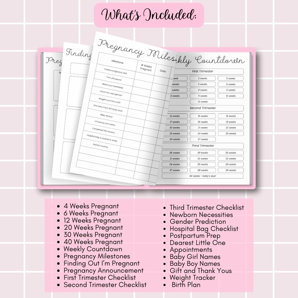 PLR Pregnancy Planner - Plain Design | Journals for expecting mothers | My Store