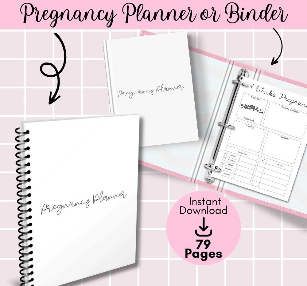 PLR Pregnancy Planner - Plain Design | Journals for expecting mothers | My Store