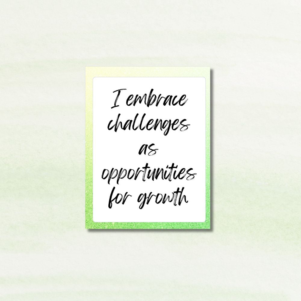Green Affirmation Card Bundle