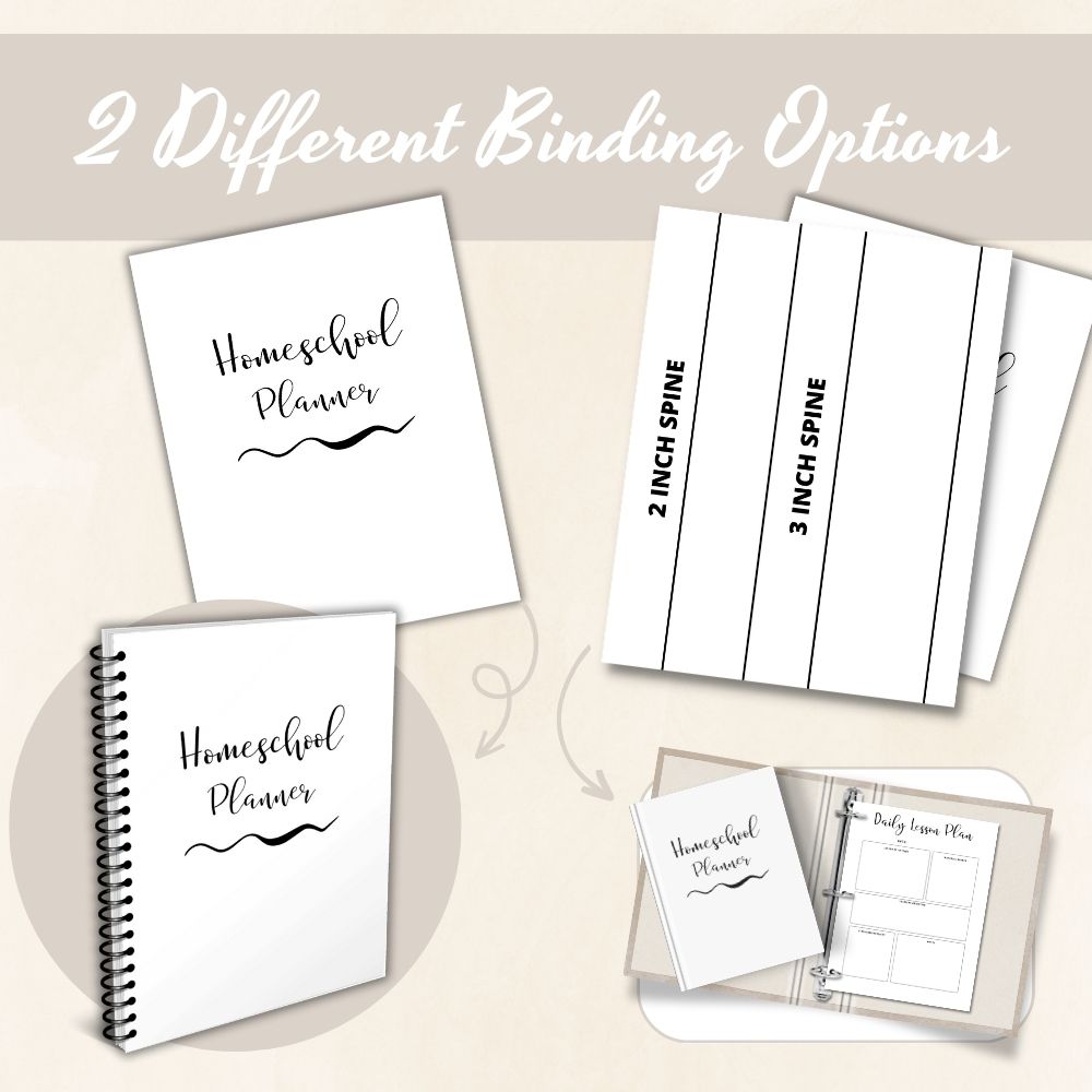 PLR Homeschool Planner | Plain Design Editable Education Templates