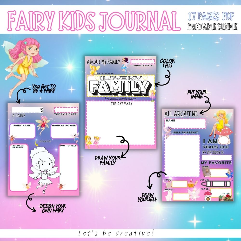 PLR Kids Fairy Journal | Journals for kids | My Store