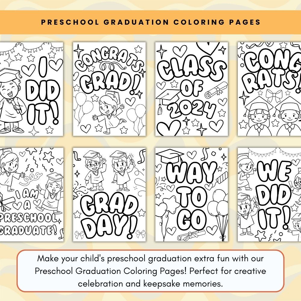 Preschool Graduation Bundle – Printable Celebration Kit