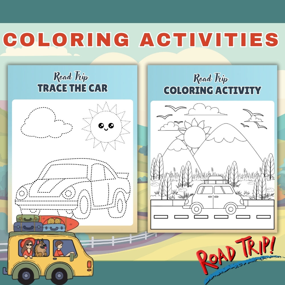 Road Trip Activities for Kids – 21 Fun Travel Printables