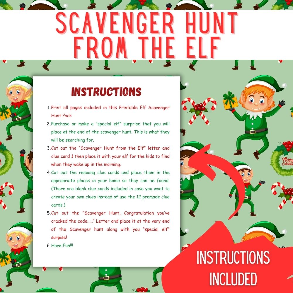 Scavenger Hunt from the Elf