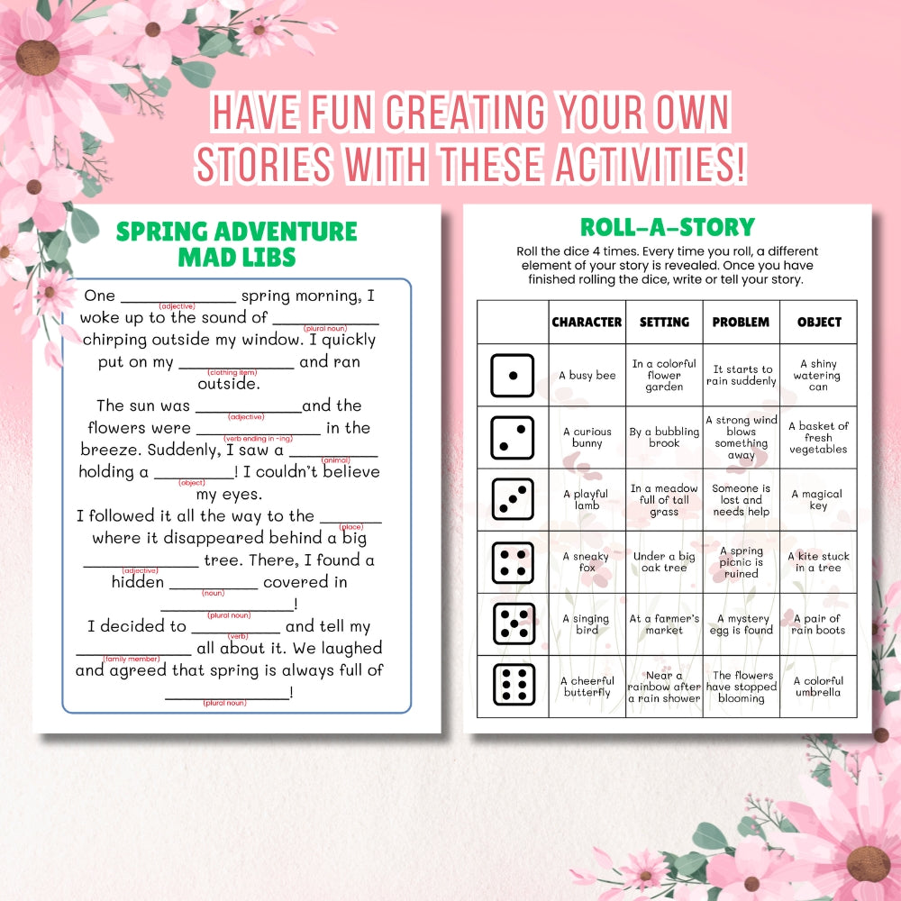 Spring Boredom Buster Pack – 31 Fun Printable Activities