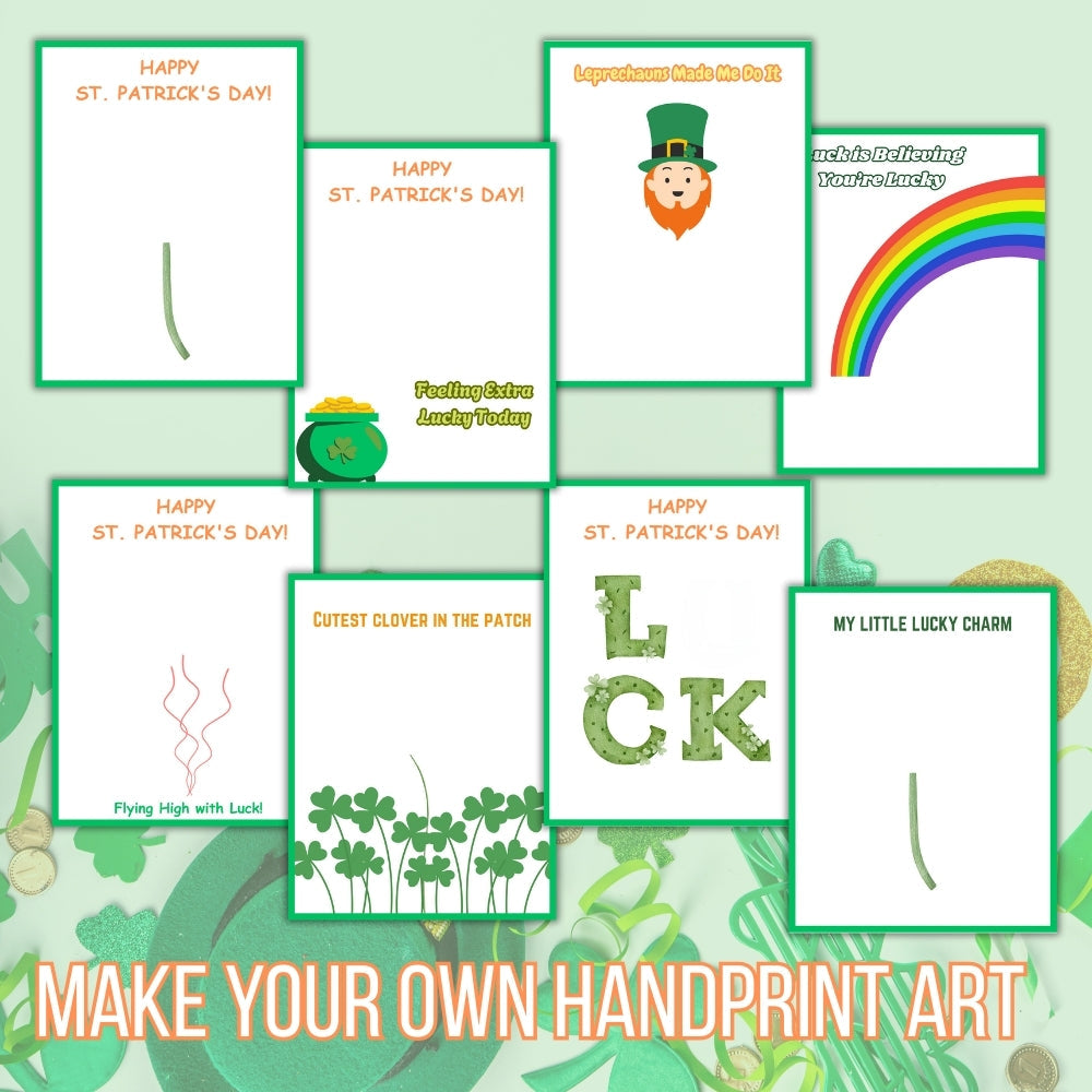 St. Patrick's Day Handprint Art – 17-Page Kids Craft