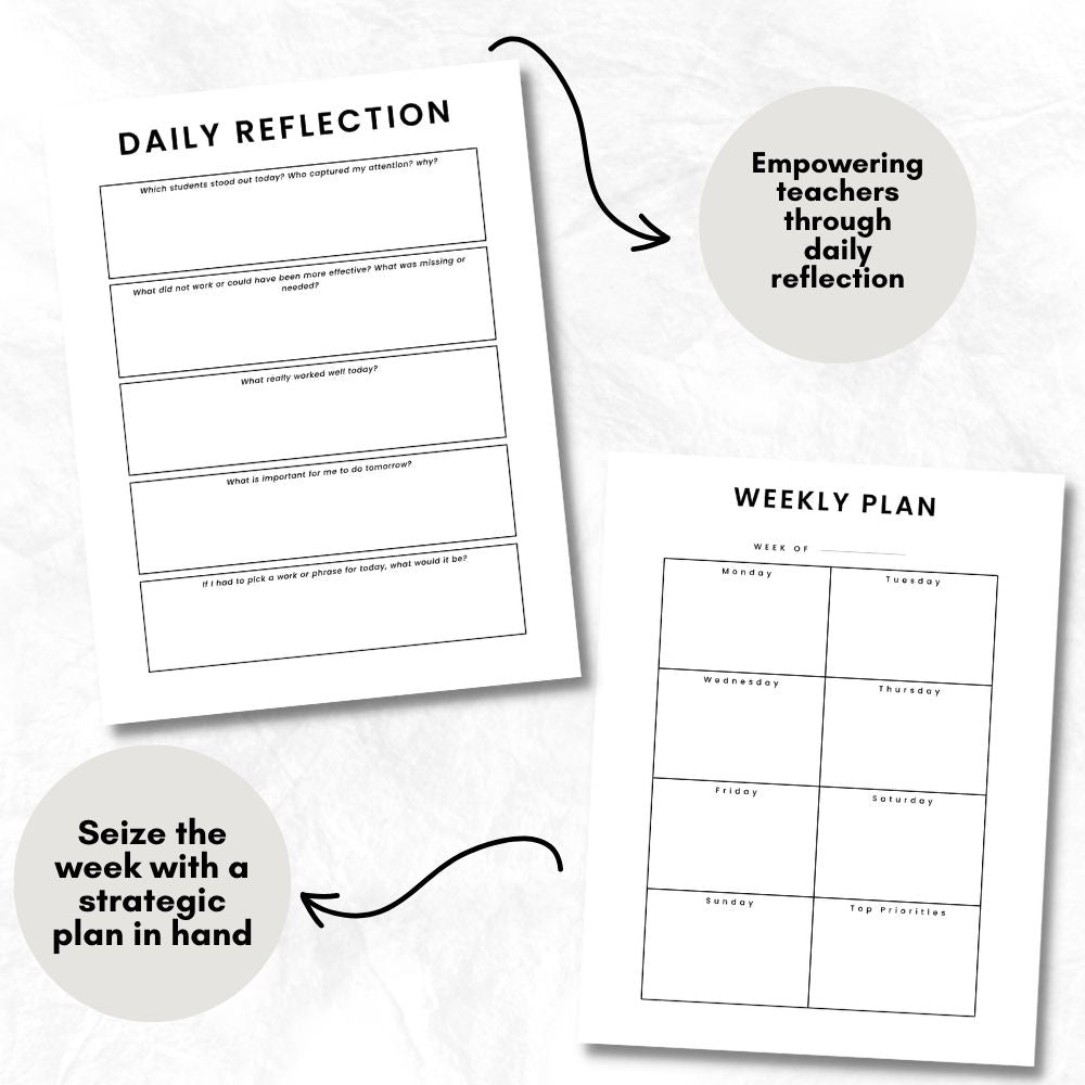 PLR Teacher Journal - Plain Design | Journals for teachers | My Store