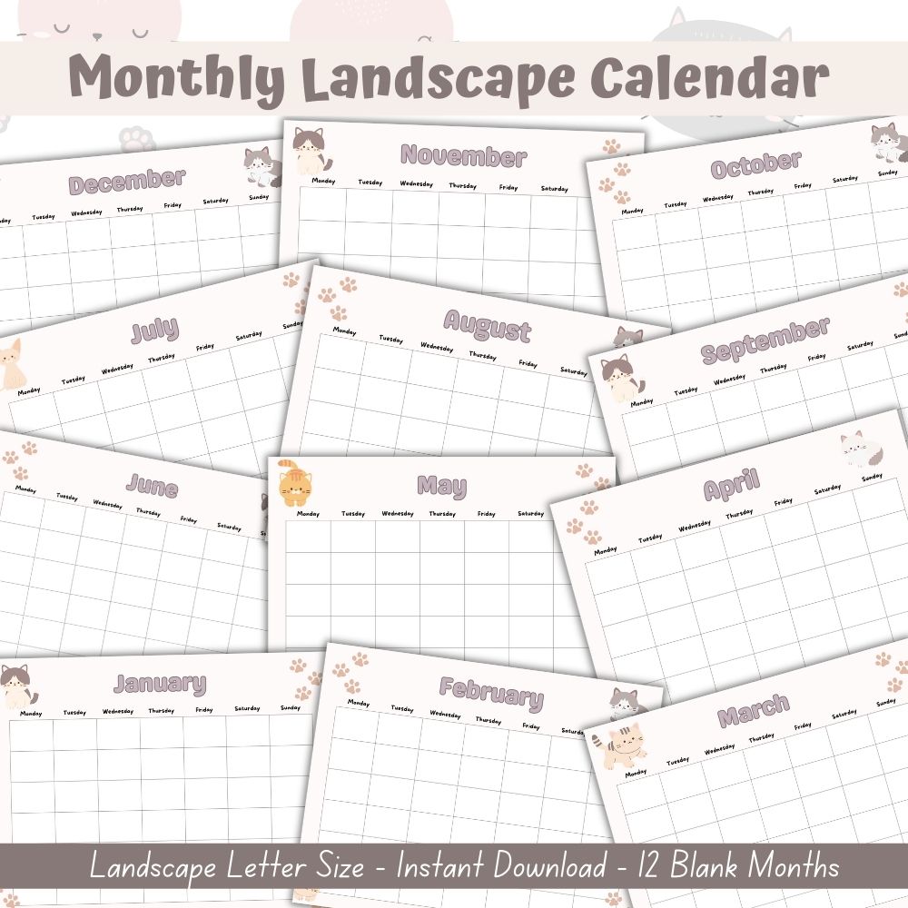 PLR Cat Care Planner | Editable Pet Care Organizer Templates
