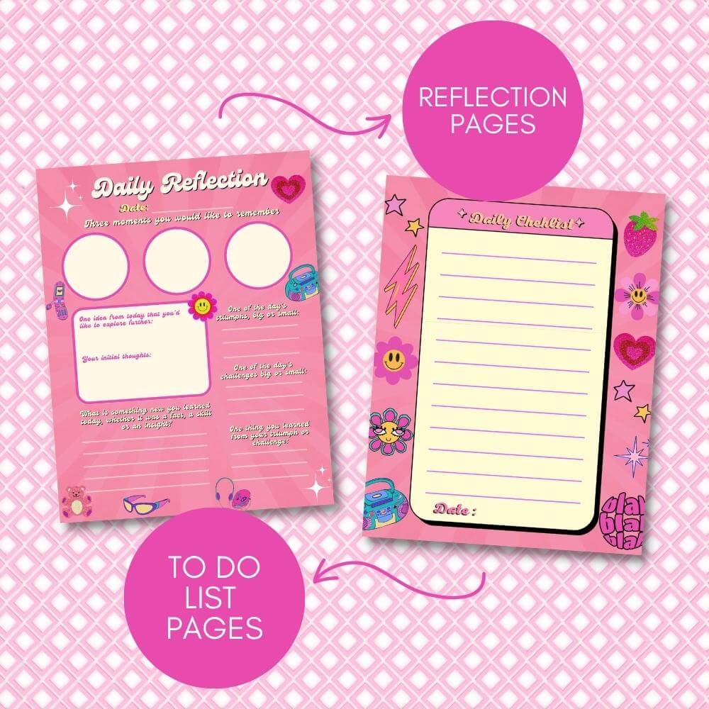 Spring Journal in Y2K Theme