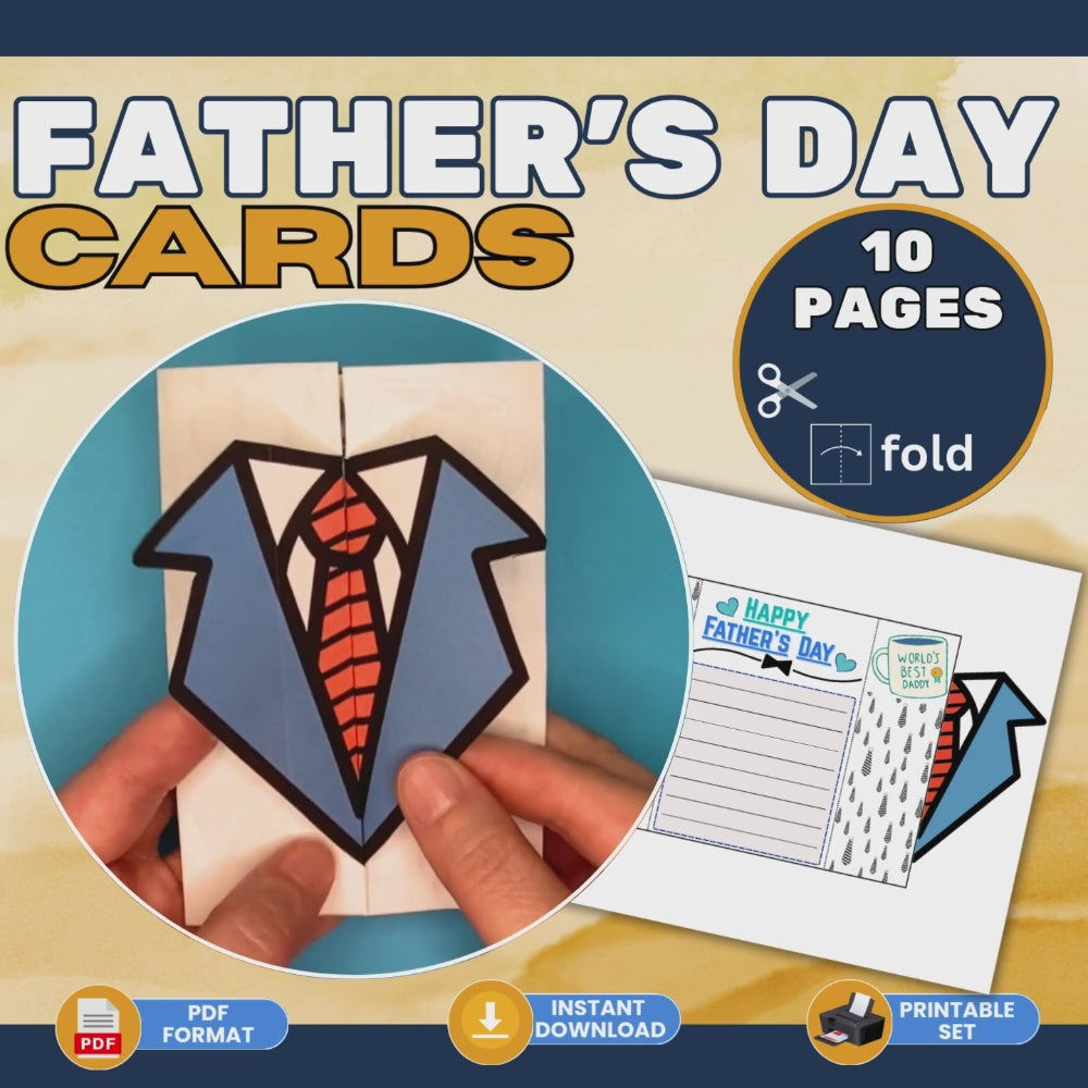 Printable Father’s Day Cards – 10 Unique Designs