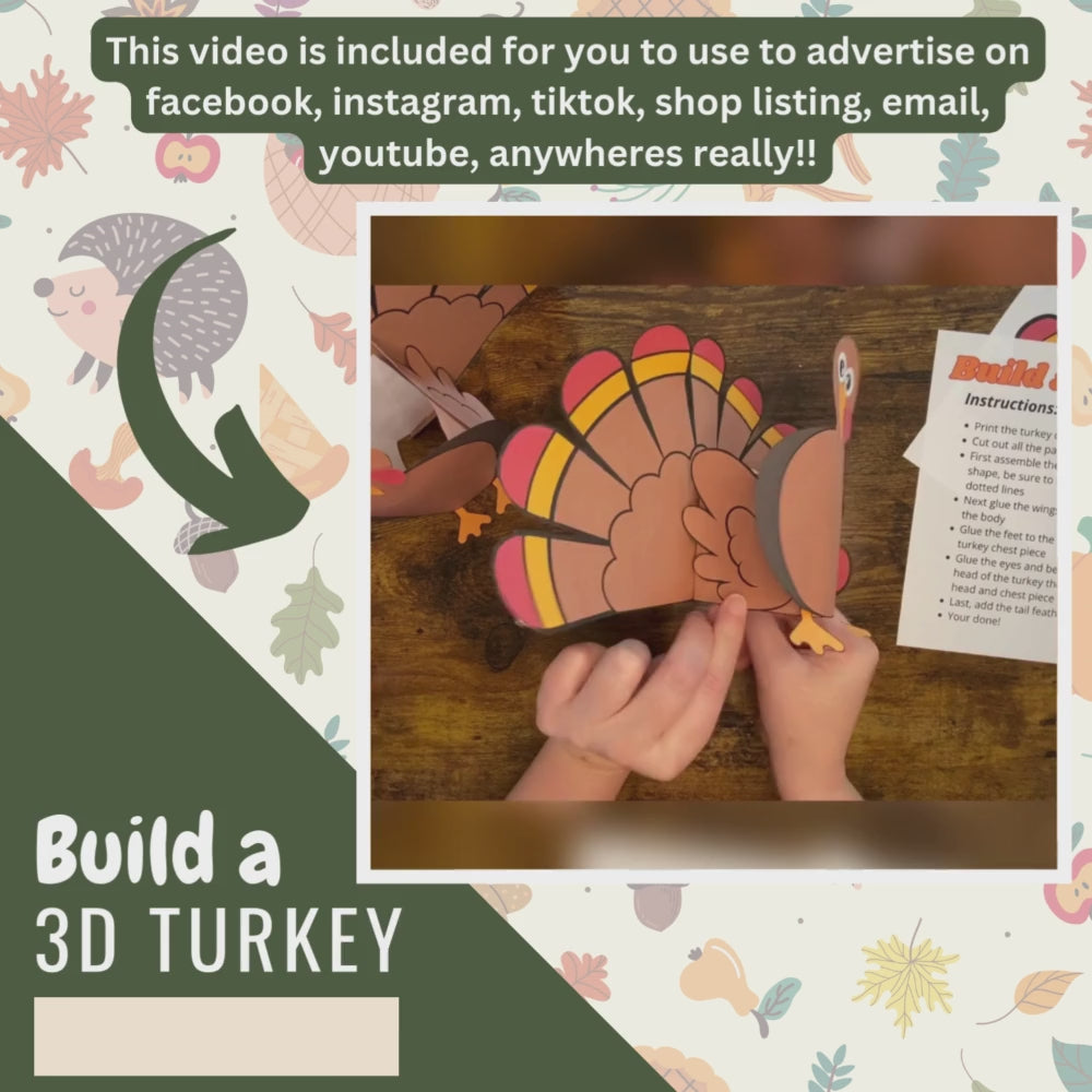 Build a 3D Turkey